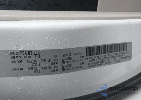 2018 Chrysler Pacifica Hybrid Limited из США, поврежденный, VIN 2C4RC1N75JR364593